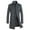 Gray Mens Trench Coats, variant on Overcoats & Top Coats for Men Mid-length Slim-fit Woolen Coat With Stand-collar Color Woolen Coat