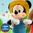 thumbnail image 4 of Disney Junior E-I-Oh! Mickey Mouse, Interactive Plush Toy, Sings "Old MacDonald" and Plays “What Animal Sound is That?” Game, Officially Licensed Kids Toys for Ages 3 Up, Gifts and Presents, 4 of 8