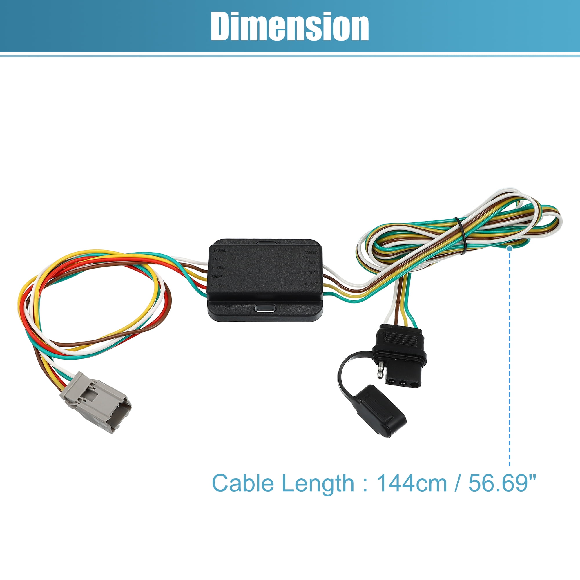 Unique Bargains OV2135-001 4-Pin Trailer Wiring Harness for Honda Accord CRV Element