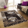 thumbnail image 2 of Allstar Orange Hand Carved Indian Print Design Area Rug (7' 9" x 10' 5"), 2 of 5