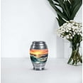 thumbnail image 5 of Painting Of Sunset Over Wave & OceanUrn For Ashes Adult Male, Cremation Urn For Women, Mini Urns For Ashes 3 Inch, Keepsake Urn For Human Ashes, Miniature Urns For Human Ashes, Metal Urns 2PCS, 5 of 5