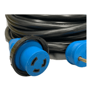 Amp Up Marine & RV Cords TT-30 L5-30 10 Gauge 75ft Heavy-duty 1 Outlet Adapter Extension Cord