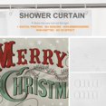 thumbnail image 2 of Red Christmas Christmas Merry Lettering Decor Shower Curtain Set,White Snowflake Polyester Shower Curtain for Shower Stall Bathroom Waterproof with 12 Hooks 72x72 Inch, 2 of 5