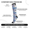 thumbnail image 3 of Lsque Bulldog Friend Pattern Sport Compression Socks for Men & Women 15-20 mmHg Knee High Nurse Pregnant Running Medical and Travel Athletic, 3 of 6