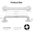 thumbnail image 3 of SupreGear 22" Anti-Slip Grab Bar, White Stainless Steel Heavy Duty Wall Mounted Support Rail for Bathtubs and Showers, 3 of 10