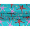 thumbnail image 5 of oneOone Velvet Turquoise Blue Fabric Starfish Fabric For Sewing Printed Craft Fabric By The Yard 58 Inch Wide-EE, 5 of 5