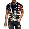 thumbnail image 2 of Njoeus White T Shirts For Men Classic Tees Men American Flag Patriotic Men'S T-Shirt Fashion Funny Graphic Tees Mens Short Sleeve Shirt Black Sports T Shirt Men Summer Savings, 2 of 5
