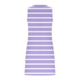 thumbnail image 7 of Cute Summer Dresses For Women Casual Midi Dresses For Women Women's Summer Fashion Printing Sleeveless V-Neck Dress Purple L, 7 of 7