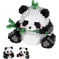 thumbnail image 1 of Bloques de construcción de panda 3 en 1 Juguetes de construcción Ladrillos de animales Bloques de construcción Figuras Juguetes de animales Figuras de panda de 720 piezas para niños, 1 of 3