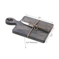 thumbnail image 3 of Maison Concepts Grey Wash Wood Board With Handle & Spreader (Brown) 10" X 6.5" X 0.6", 3 of 4