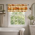 thumbnail image 2 of SPXUBZ Farm Animal Window Valance Curtain Country Style Chicken Cow Pattern Rod Pocket Short Curtain for Kitchen Farmhouse Home Decor, 2 of 5
