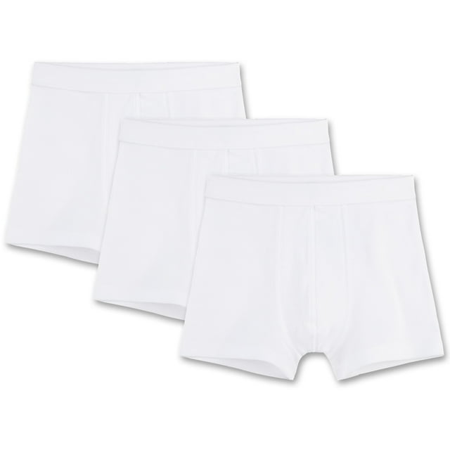 Sanetta Pantalón corto para Niños - Pantalón, Calzoncillos, Organic Cotton, 104-176, color sólido Blanco 176 (14 Years)