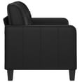 thumbnail image 2 of vidaXL 2-Seater Sofa Black 120 cm Faux Leather, 2 of 5