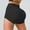 Black, variant on Women's Short Leggings With Pockets Drawstring Under $10 High Waisted Buttocks Lifting Peach Fitness Yoga Pants