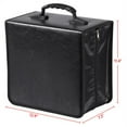 CD Carrying Case, 400 Disc Capacity, Black