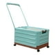 thumbnail image 4 of Contenedor de almacenamiento con ruedas y asa, carrito utilitario plegable, multiusos, caja de almacenamiento portátil de gran capacidad para Azul, 4 of 9