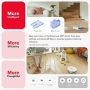 Roborock Q8 Max Robot Vacuum and Mop with Obstacle Avoidance, LiDAR Navigation, 5500Pa Suction Power, and App Control(White)