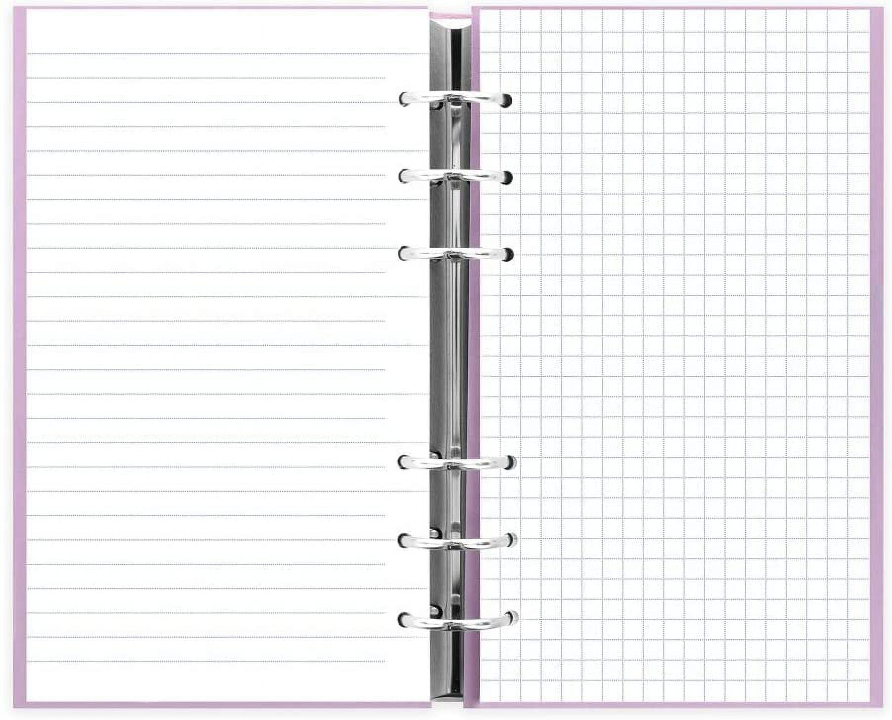 Filofax Clipbook, Refillable Patterns Notebook, Indigo Floral, A5 (8.25 x  5.75) Ruled, Plain and Quadrille Notes Pages, Undated Planner, Yearly,  Monthly and Weekly Calendar (B023624) 