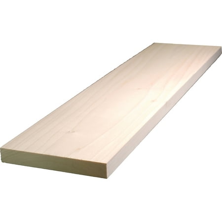 ALEXANDRIA Moulding 0Q1X6-27048C Hardwood Board 4 ft L 6 in W 1 in Thick Poplar
