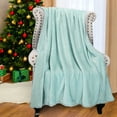 thumbnail image 2 of Flyingstar Sherpa Throws Blanket, Fleece Soft Cozy Blanket Throws for Sofa Bed 50"x60", 2 of 6