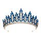 thumbnail image 5 of Tiara de Boda, Nupcial, Diadema Elegante, Pinza para El Pelo, Diadema de Corona a La Moda, Diadema para Graduación, Cumpleaños, Deshierbe para Estilo A, 5 of 7
