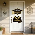 thumbnail image 4 of CaiYueKe 2026 Graduation Decorations Gold Congrats Grad Banner Porch Sign Welcome Wreath Graduation Decorations for Party Decorations Hanging Door Decor, 4 of 6