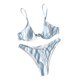 thumbnail image 1 of Conjunto de bikini elegante para mujer Traje de baño de dos piezas con estampado de rayas Traje de baño Ropa de playa OAVQHLG3B Store  lin121212, 1 of 3