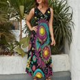 thumbnail image 2 of Paisley Print Vestido Sin Mangas , Vestidos De Lujo Para Ocasiones Oficiales, 2 of 5