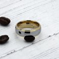 thumbnail image 4 of GHSDFBB Tungsten Rings For Men Women Wedding Band Two Tones Gold Silver Engagement Sizes 6-16, 4 of 6