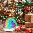 thumbnail image 6 of Salouo Rainbow Scales2 for Adult Christmas Hat Xmas Holiday Hat Santa Hat for Women & Men Festive Headwear Accessories Fit for Christmas/ New Year/Holiday/Party,1PC, 6 of 6
