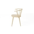 thumbnail image 4 of Noble House Oceanside Farmhouse Rubberwood Dining Chair, Set of 2, Cream, 4 of 13