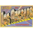 thumbnail image 2 of Art.com Greetings from Los Angeles, California Art Print, 36" x 24", 2 of 4