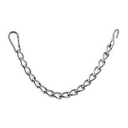 Challenger 9-1/2" Long 3.5mm Zinc Plated Horse Bit Curb Chain w/ Clip and Hook 40398