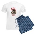 thumbnail image 6 of CafePress - Here's My Heart Cute Raccoon Blowing Kisses Quote - Men's Light Loose Fit Cotton Pajama Set, 6 of 7