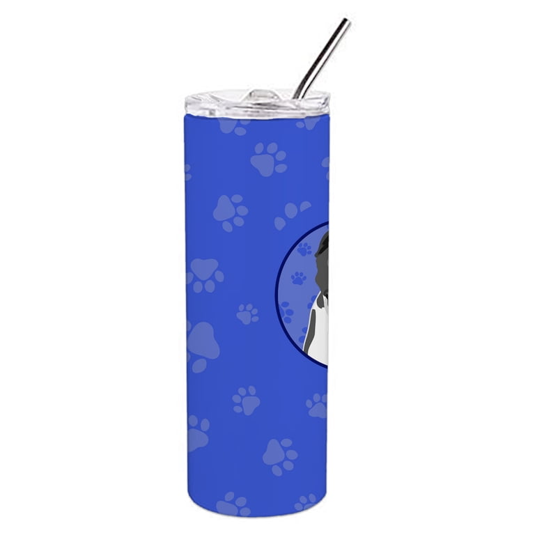 Insulated Stainless Steel Skinny Water Bottle - Navy | Ice  Pit Bull Blue #6  Stainless Steel 20 oz Skinny Tumbler, Blue display picture 1