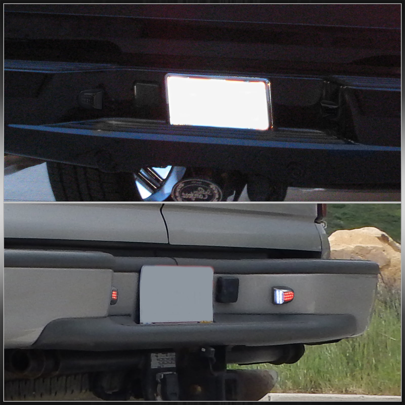 AJP Distributors LED License Plate Light Tag Lamps Compatible/Replacement For Chevy Silverado Tahoe Suburban GMC Sierra Yukon 1999 2000 2001 2002 2003 2004 2005 2006 2007 2008 2009 2010 2011 2012 2013