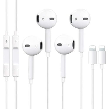 2 Pack Earbuds for Apple/iPhone Wired Earphones (Built-in Microphone & Volume Control) Noise Canceling Isolating Headphones Compatible with iPhone 14/13/12/11/SE/X/XR/XS/8/7