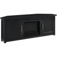Corner Fireplace TV Stand for 65+ inch TVs, Entertainment Center with
