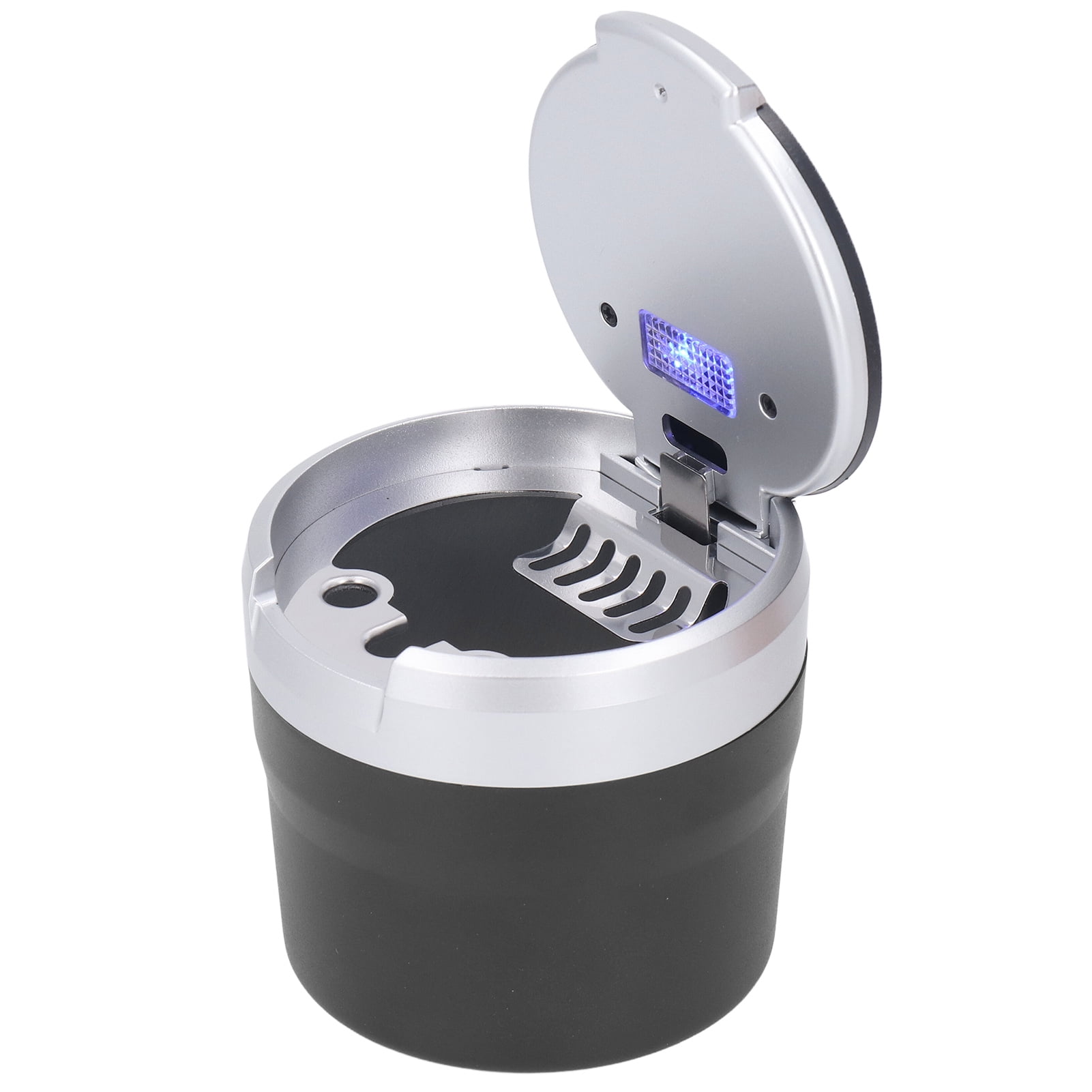 Car Ashtray Can, Automatic Ejection Lid Smokeless Car Ashtray For Outdoor Silver Dire Wolf