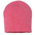 thumbnail image 3 of Daily Knited Plain Beanie - Stay Warm Stylish Stretchy Soft Beanie Hats for Men and Women, 8 inch, Heather Red, 3 of 7
