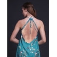 thumbnail image 4 of Bimba Oiseau Causal Long Dos Nu Licol Robe Femmes Imprimé BeachDress-Medium, 4 of 6
