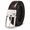 Coffee, variant on Men's Reversible Genuine Leather Belt, 1.38" Wide 2-in-1 Dress Belt with 360° Rotating Pin Buckle, Adjustable Business Casual Belt, Blue Brown Coffee, Sizes 33"-43" - TRISJEM