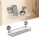 thumbnail image 2 of Soporte de almacenamiento con ventosa ondulada Light Lu Xury Style Glacier Pattern Suction Cup Shelf No Drill Bathroom Suction Storage Bo X Suction Cup Storage Rack Without Punching Holes, 2 of 5