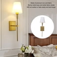 thumbnail image 3 of Sombra de Luz de Pared Retro, E26 E27 White Industrial Fatid Fatid Lamm -Lamps Scierra para escalera Para Dormitorio, 3 of 7