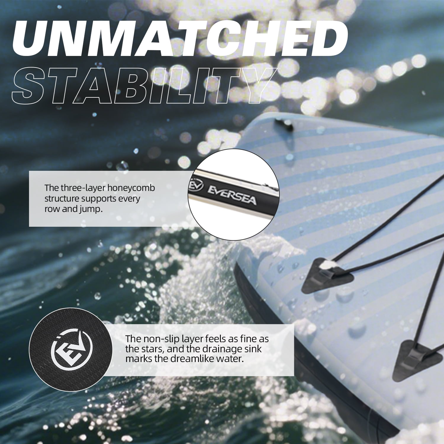 MSEASFREE Inflatable Stand up Paddle Board 10 ft All-Purpose Inflatable Paddleboard with Full SUP Accessories