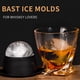 thumbnail image 3 of Molde de 2 piezas con cubitos de hielo en forma de rombo y bola, apto para whisky, cócteles y refrescos., 3 of 5