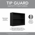 thumbnail image 4 of Bush Furniture Universal 2 Shelf Wood Bookcase in Classic Black, 4 of 7