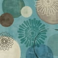 thumbnail image 4 of Gango Home Decor Abstract Circle Patterned Wall Art ; Two Blue 12x12in Hand-Stretched Canvases, 4 of 6