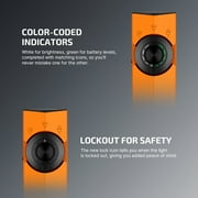 OLIGHT ArkPro EDC Flat Flashlight Rechargeable with Green Beam, UV and White LED,1500 Lumens USB-C Pocket Camping Flashlight, Spotlight Floodlight for Outdoor Emergency Working (Orange CW)