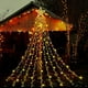 thumbnail image 1 of Luces navideñas al aire libre, modos de iluminación de 12.6 pies, luces de cascada para Navidad, adornos navideños para patio, luces navideñas para Tree House Holida, 1 of 5